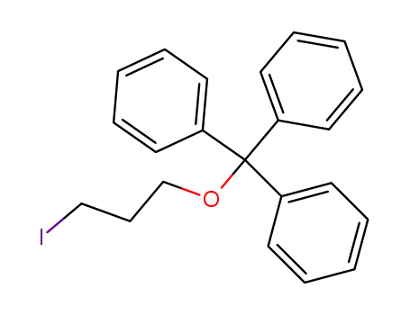 Benzene, 1,1',1''-[(3-iodopropoxy)methylidyne]tris-