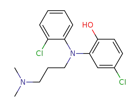 4-Chloro-2-{(2-chlorophenyl)[3-(dimethylamino)propyl]amino}phenol
