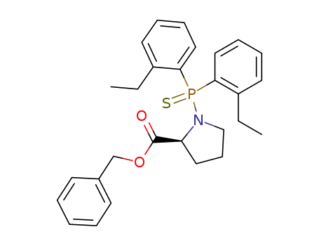 (S)-1-[Bis-(2-ethyl-phenyl)-phosphinothioyl]-pyrrolidine-2-carboxylic acid benzyl ester