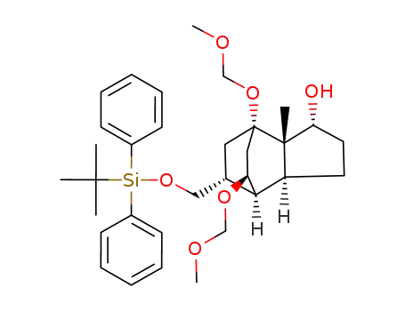 (1R,3aS,4S,5S,7S,7aS,9R)-9-(tert-Butyl-diphenyl-silanyloxymethyl)-5,7-bis-methoxymethoxy-7a-methyl-octahydro-4,7-ethano-inden-1-ol