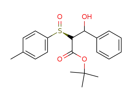 Benzenepropanoic acid, b-hydroxy-a-[(S)-(4-methylphenyl)sulfinyl]-,
1,1-dimethylethyl ester