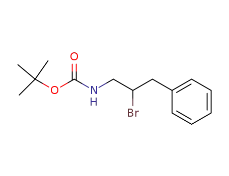 (2-bromo-3-phenyl-propyl)-carbamic acid <i>tert</i>-butyl ester
