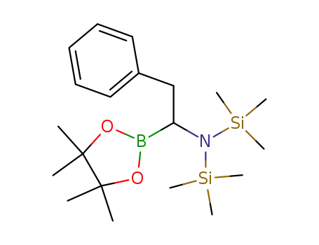 2-[1-(1,1,1,3,3,3-hexamethyl-disilazan-2-yl)-2-phenyl-ethyl]-4,4,5,5-tetramethyl-[1,3,2]dioxaborolane