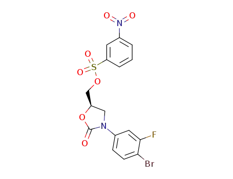3-Nitro-benzenesulfonic acid (R)-3-(4-bromo-3-fluoro-phenyl)-2-oxo-oxazolidin-5-ylmethyl ester