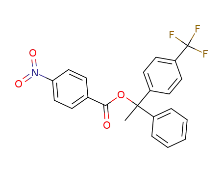 Molecular Structure of 60921-51-9 (Benzenemethanol, a-methyl-a-phenyl-4-(trifluoromethyl)-,
4-nitrobenzoate)