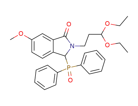 2-(3,3-diethoxy-propyl)-3-(diphenyl-phosphinoyl)-6-methoxy-2,3-dihydro-isoindol-1-one