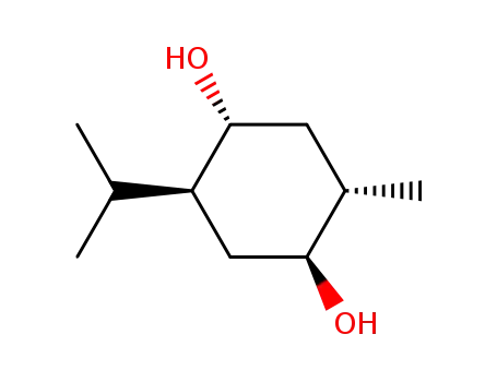 Molecular Structure of 18374-79-3 ((-)-(1S,3R,4S,6S)-6-hydroxymenthol)