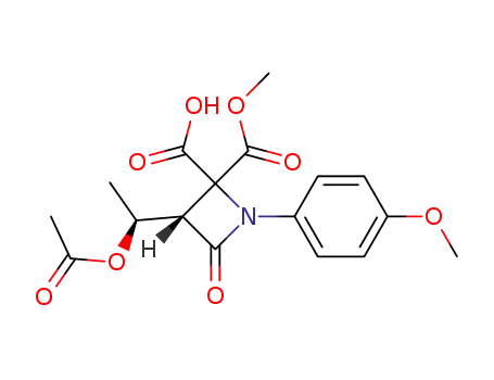 (αS,3S)-3-(1-acetoxyethyl)-2-methoxycarbonyl-1-(4-methoxyphenyl)-4-oxoazetidin-2-carboxylic acid