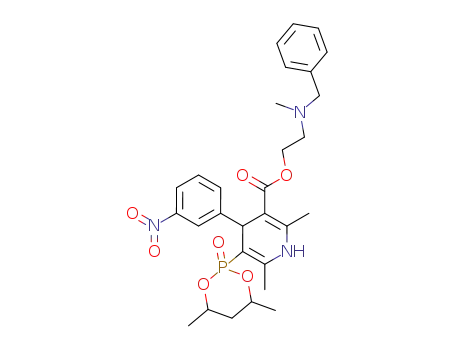 2-(N-Benzyl-N-methylamino)-ethyl 2,6-dimethyl-5-(4,6-dimethyl-2-oxo-1,3,2-dioxaphosphorinan-2-yl)-4-(3-nitrophenyl)-1,4-dihydropyridine-3-carboxylate