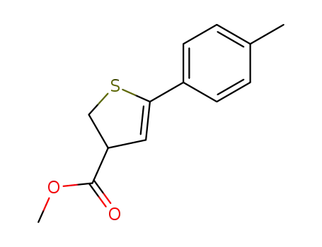 Molecular Structure of 130655-90-2 (3-Thiophenecarboxylic acid, 2,3-dihydro-5-(4-methylphenyl)-, methyl
ester)