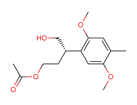 Acetic acid (S)-3-(2,5-dimethoxy-4-methyl-phenyl)-4-hydroxy-butyl ester