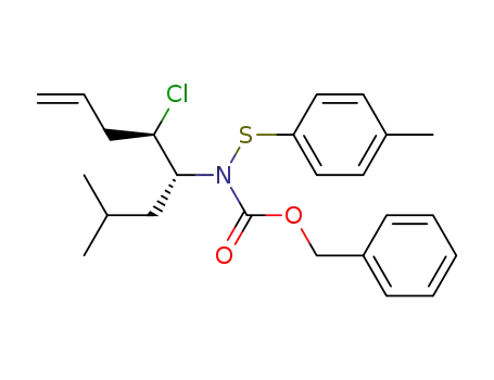 benzyl (1R,2R)-N-(2-chloro-1-isobutylpent-4-enyl)-N-[(4-methylphenyl)thio]carbamate