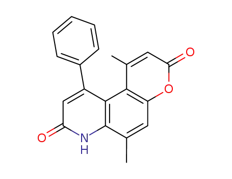 1,6-dimethyl-10-phenyl-7<i>H</i>-pyrano[3,2-<i>f</i>]quinoline-3,8-dione