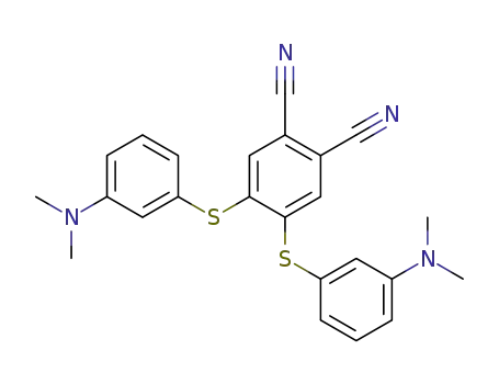 Molecular Structure of 515124-02-4 (1,2-Benzenedicarbonitrile, 4,5-bis[[3-(dimethylamino)phenyl]thio]-)