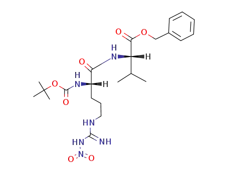 N-Boc-L-(ω-nitro)arginyl-L-valine benzyl ester