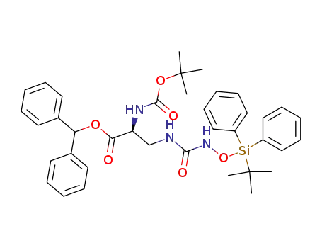 α-N-(tert-butoxycarbonyl)-β-(3-tert-butyldiphenylsilyloxy)-ureido-L-alanine benzhydryl ester