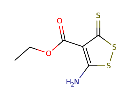 5-Amino-3-thioxo-3H-(1,2)dithiole-4-carboxylicacid ethyl ester