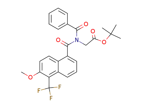 N-benzoyl-N-<<6-methoxy-5-(trifluoromethyl)-1-naphthalenyl>carbonyl>glycine 1,1-dimethylethyl ester