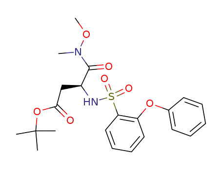 <i>N</i>-methoxy-<i>N</i>-methyl-3-(2-phenoxy-benzenesulfonylamino)-succinamic acid <i>tert</i>-butyl ester