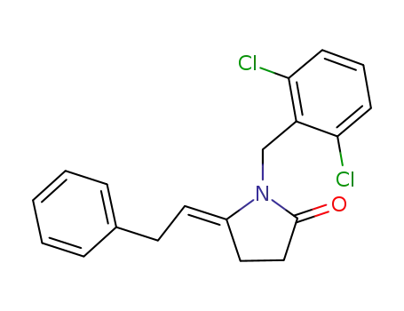 1-(2,6-Dichloro-benzyl)-5-[2-phenyl-eth-(E)-ylidene]-pyrrolidin-2-one