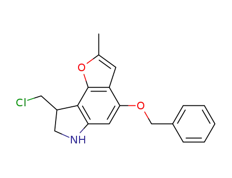 4-benzyloxy-8-chloromethyl-2-methyl-7,8-dihydro-6<i>H</i>-1-oxa-6-aza-<i>as</i>-indacene