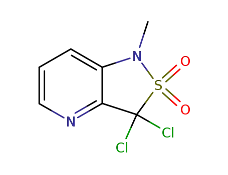 Molecular Structure of 500857-86-3 (Isothiazolo[4,3-b]pyridine, 3,3-dichloro-1,3-dihydro-1-methyl-,
2,2-dioxide)