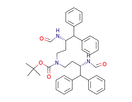 N-tert-butoxycarbonyl-N,N-bis<(S)-4,4-diphenyl-3-formamidobutyl>amine