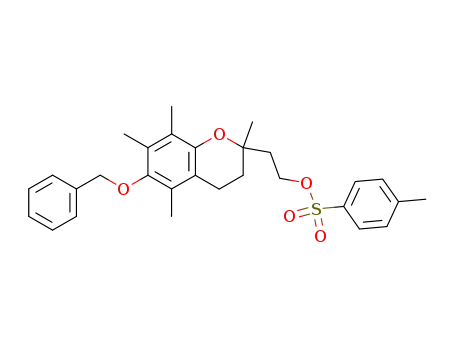(+/-)-6-benzyloxy-2,5,7,8-tetramethyl-2-[2-tosyloxyethyl]chroman
