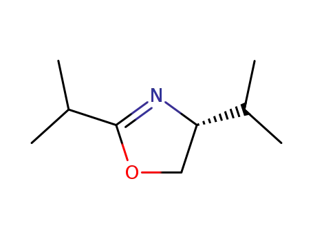 Molecular Structure of 189040-53-7 (Oxazole, 4,5-dihydro-2,4-bis(1-methylethyl)-, (4R)- (9CI))