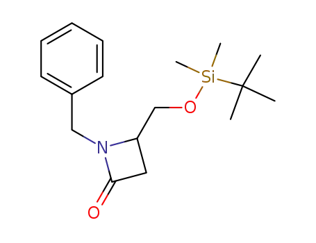 1-benzyl-4-(tert-butyldimethylsilyloxymethyl)azetidin-2-one