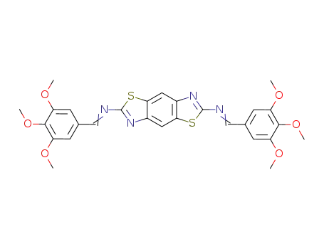 <i>N</i>,<i>N</i>'-bis-(3,4,5-trimethoxy-benzylidene)-benzo[1,2-<i>d</i>;4,5-<i>d</i>']bisthiazole-2,6-diamine