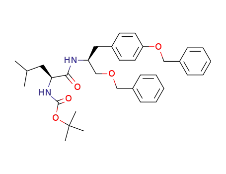 Carbamic acid,
[(1S)-3-methyl-1-[[[(1S)-1-[(phenylmethoxy)methyl]-2-[4-(phenylmethoxy)
phenyl]ethyl]amino]carbonyl]butyl]-, 1,1-dimethylethyl ester