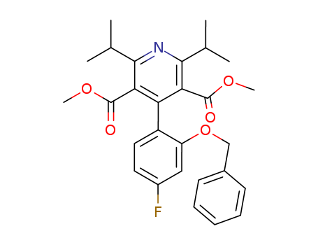 diMethyl 4-(2-(benzyloxy)-4-fluorophenyl)-2,6-diisopropylpyridine-3,5-dicarboxylate