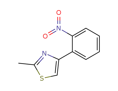 Molecular Structure of 305811-37-4 (2-Methyl-4-(2-nitrophenyl)thiazole)