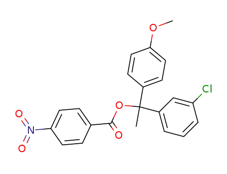 4-nitro-benzoic acid 1-(3-chloro-phenyl)-1-(4-methoxy-phenyl)-ethyl ester