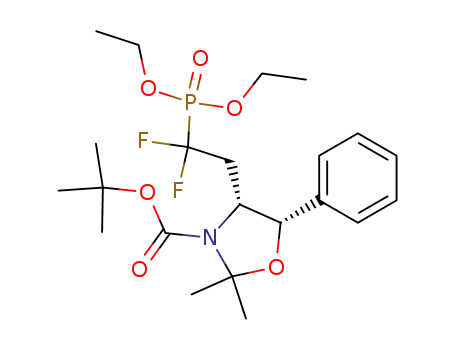 tert-butyl (4R,5S)-4-[2-(diethoxyphosphoryl)-2,2-difluoroethyl]-2,2-dimethyl-5-phenyl-1,3-oxazolidine-3-carboxylate