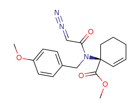 2-Cyclohexene-1-carboxylic acid,
1-[(diazoacetyl)[(4-methoxyphenyl)methyl]amino]-, methyl ester, (1S)-