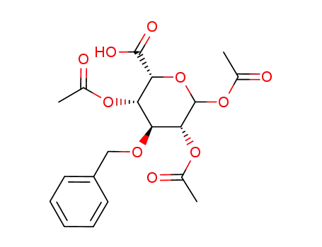 (2R,3S,4S,5R)-3,5,6-Triacetoxy-4-benzyloxy-tetrahydro-pyran-2-carboxylic acid