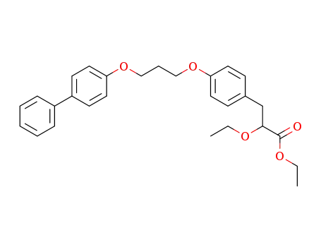 3-{4-[3-(biphenyl-4-yloxy)-propoxy]-phenyl}-2-ethoxy-propionic acid ethyl ester