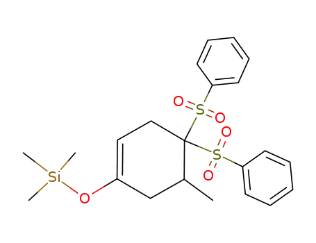 (4,4-Bis-benzenesulfonyl-5-methyl-cyclohex-1-enyloxy)-trimethyl-silane