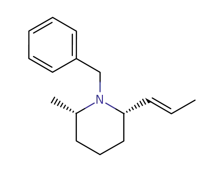 (2S,6S)-1-Benzyl-2-methyl-6-((E)-propenyl)-piperidine