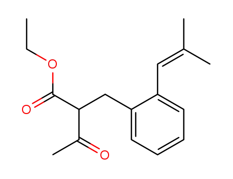2-[2-(2-methyl-1-propenyl)-benzyl]-3-oxobutanoic acid ethyl ester