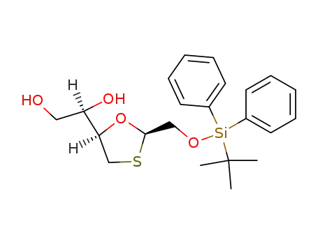 (+)-(1'S,2R,5R)-2-<<(tert-butyldiphenylsilyl)oxy>methyl>-5-(1',2'-dihydroxyethyl)-1,3-oxathiolane
