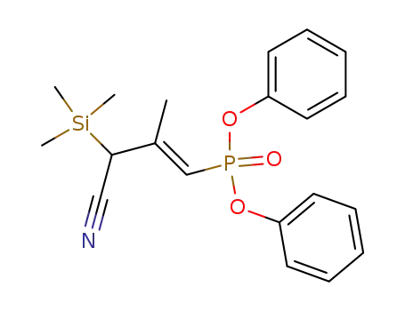 ((E)-3-Cyano-2-methyl-3-trimethylsilanyl-propenyl)-phosphonic acid diphenyl ester