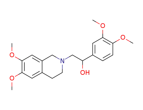 α-(3,4-dimethoxyphenyl)-3,4-dihydro-6,7-dimethoxy-2(1H)-isoquinolineethanol