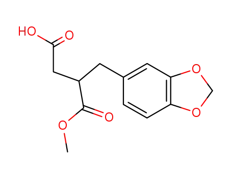 Butanedioic acid, (1,3-benzodioxol-5-ylmethyl)-, 1-methyl ester