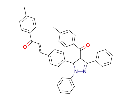 2-Propen-1-one,
3-[4-[4,5-dihydro-4-(4-methylbenzoyl)-1,3-diphenyl-1H-pyrazol-5-yl]phen
yl]-1-(4-methylphenyl)-