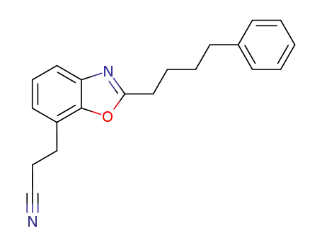 3-[2-(4-phenylbutyl)benzoxazol-7-yl]propanenitrile