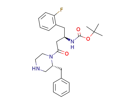 [(R)-3-((R)-2-Benzyl-piperazin-1-yl)-1-(2-fluoro-benzyl)-3-oxo-propyl]-carbamic acid tert-butyl ester