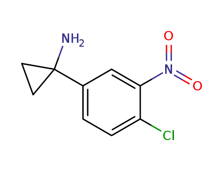 Molecular Structure of 900505-08-0 (Cyclopropanamine, 1-(4-chloro-3-nitrophenyl)-)